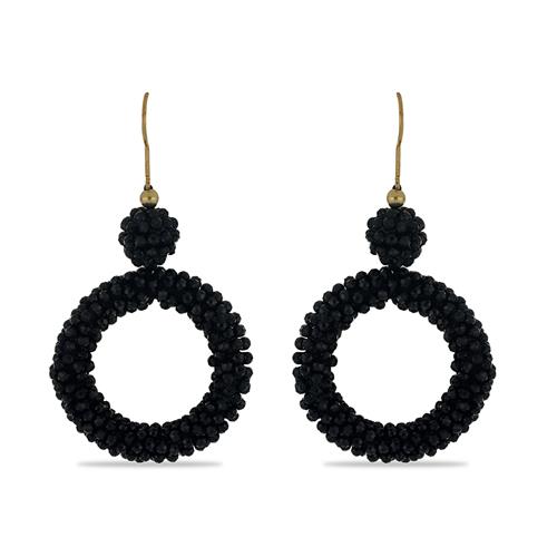 BUY 925 SILVER NATURAL BLACK SPINEL GEMSTONE EARRING